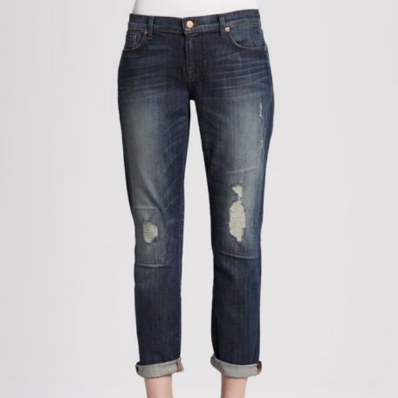 J Brand Aidan Bigtime Distressed Cuffed Jeans - Picture 1 of 7